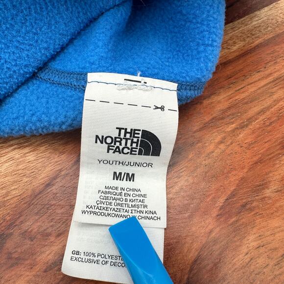 North Face Beanie Youth Medium Blue Fleece Lined Winter Hat Ski Gorpcore EUC - Picture 5 of 10